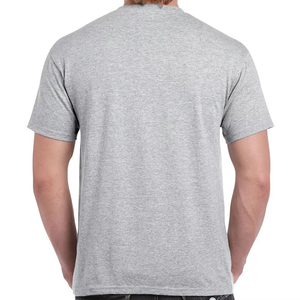 เสื้อยืดคุณภาพสูง ผ้าฝ้าย 100% ระบายอากาศได้ดี แบบเรียบ สำหรับผู้ชาย ขายส่ง เสื้อยืดแขนสั้นทรงปกติสำหรับผู้ชาย รับสั่งทำ - Product Image 3