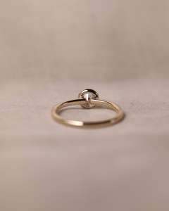 Bague de fiançailles/mariage vintage en or jaune 14 carats avec diamant de culture IGI/GIA, or blanc fin unisexe, pour anniversaire, digne d'une fête - Product Image 4