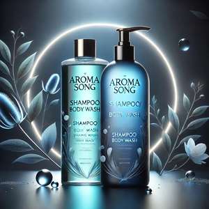 Collection de Soins Capillaires Biologiques aux Herbes 1000ml Marque Blanche – Gel Douche Hydratant et Rafraîchissant aux Sels Marins - Product Image 3