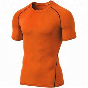 Camiseta Deportiva de Manga Corta de Poliéster/Spandex de Secado Rápido Súper Suave Personalizada Suministrada por el Fabricante para Hombre Talla Adulto Personalizada - Product Image 1