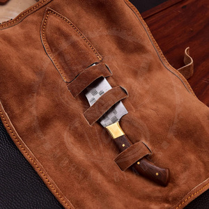 มีดเชฟดีไซน์ใหม่คุณภาพสูง เหล็กดามัสกัส ใบมีดสลักลาย ด้ามไม้สีแดง มีดหั่นสำหรับครัว - Product Image 5