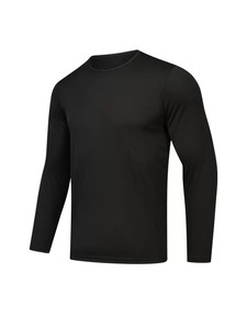 100% <b>Polyester</b> Men's Custom Logo Hip Hop Long Sleeve O-Neck <b>T</b>-<b>Shirt</b> Sublimation Printed Anti-UV Breathable Quick Dry Regular Fit - Product Image 1