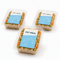 Étiquettes personnalisées pour aliments pour animaux de compagnie - Rouleaux d'autocollants en vinyle imperméables pour l'emballage des repas d'animaux