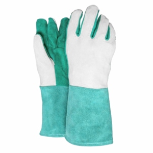 Top-Ranked Cowhide Split Leather Construction Safety <b>Gloves</b> Anti-Vibration Anti-Slip <b>Long</b>-Lasting Heavy Duty Fireproof Heat - Product Image 3