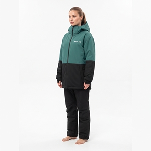 Chaqueta de Esquí Impermeable para Mujer Hawk Eye, con Capucha, Diseño de Bloques de Color, Aislamiento Sintético, para Invierno y Actividades al Aire Libre en la Nieve - Product Image 4