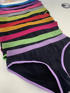 Culottes sans couture taille mi-haute pour femmes, en coton et élasthanne, douces, respirantes, confortables, couleur unie, sous-vêtements de tous les jours, séchage rapide, écologiques - Product Image 4