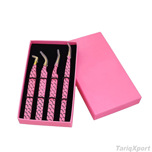 Pinzas para Pestañas de Acero Inoxidable TariqXport Premium, Antimagnéticas, Punta Suave, Mango Cómodo - Product Image 6