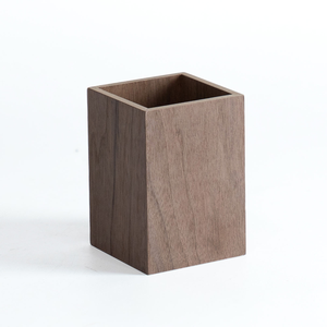 Hot Selling Rectangle Stationery Organize Pen Holder <b>Mini</b> Table Wooden Pen Holder for <b>Desk</b> Storage - Product Image 1