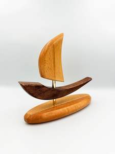 เรือไม้ตั้งโต๊ะแบบพิเศษ สไตล์ทะเลชายฝั่ง สำหรับตกแต่งบ้าน สำนักงาน หรือชั้นวางของ - Product Image 3