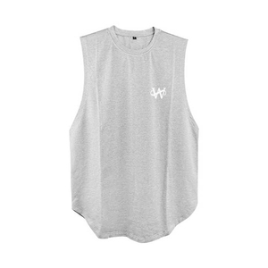 T-shirt sans manches personnalisé en gros pour hommes, motif galaxie, effet scintillant argenté, débardeur musculaire, fabricant OEM sur mesure - Product Image 3