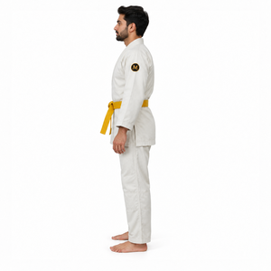 Uniforme de Judo al por Mayor, Transpirable, de Secado Rápido, Ligero, 100% Algodón, Costuras Resistentes, Duradero, para Artes Marciales - Product Image 4