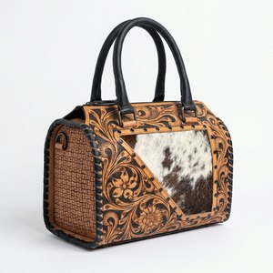 Vintage Women's <b>Handbag</b> Genuine Leather Bags Sling Shoulder Bags Brown Leather <b>Handbags</b> for Women - Product Image 1