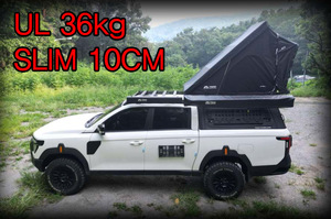 Tente de toit ultra légère 36 kg, fine (10 cm), en aluminium léger, tente tout-terrain, tente pour remorque, tente pop-up, tente de toit pour voiture. - Product Image 1