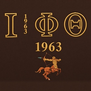 Iota Phi Theta T-shirt marron pour homme 1963 avec motif Centaure et lettres grecques, manches courtes, col rond, en coton, pour fraternité, décontracté, campus - Product Image 6