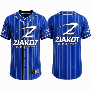 ZIAKOT เสื้อเบสบอลสีเขียวมะกอกสำหรับผู้ชาย พิมพ์ลายธงแบบระเหิด ระบายอากาศได้ดี แขนสั้น เสื้อผ้าเบสบอลของแท้ ทรงพอดีตัว - Product Image 6