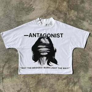 เสื้อยืดกราฟิกโอเวอร์ไซส์สั่งทำพิเศษ ผ้าฝ้ายฟลีซ 100% สตรีทแวร์ รับผลิตแบบ OEM ODM พิมพ์ลายได้ แฟชั่นลำลองสำหรับทุกเพศ น้ำหนักมาก 300 กรัม - Product Image 1
