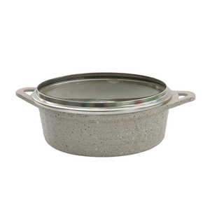 Olla de Cocina de Aluminio Fundido a Presión de Nuevo Estilo con Tapa de Vidrio, Antiadherente de Cerámica, Compatible con Inducción - Product Image 4