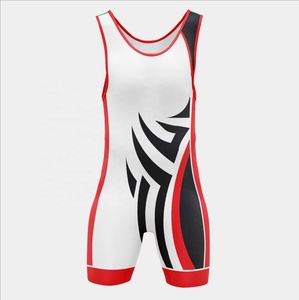 <b>Women</b> Adult Wrestling <b>Singlet</b> Powerlifting One Piece Martial Arts Uniform Custom Print Front 100% Polyester Fitted Sports Body - Product Image 2