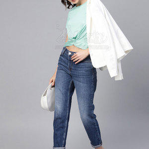 Camiseta Corta de Verano para Mujer, Nuevo Diseño, Último Diseño, Color Personalizado - Product Image 4