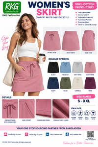 Cotton French Terry Midi <b>Skirt</b> - Product Image 3