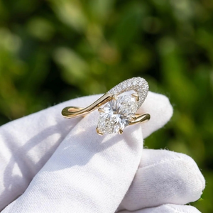 2CT Marquise Cut Lab Grown Diamond Bridal <b>Ring</b> <b>Set</b> IGI Certified 18k <b>Gold</b> Engagement <b>Ring</b> Matching Wedding Band Anniversary Gift - Product Image 2