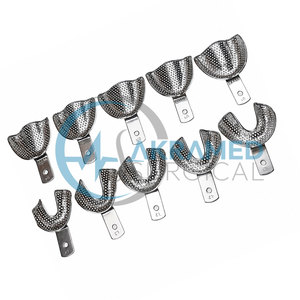 Juego Premium de 10 Bandejas de Impresión Dental de Acero Inoxidable Perforadas y Autoclavables, Soporte para Dientes, Kit de Instrumentos Quirúrgicos para Dentistas - Product Image 3