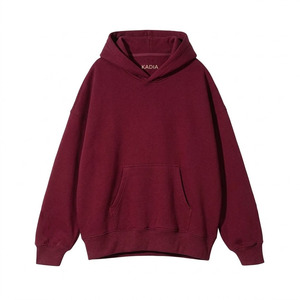เสื้อฮู้ดดี้โอเวอร์ไซส์ผ้าฟลีซคอตตอนหนานุ่มสำหรับผู้ชายไซส์พลัส  แบบลำลองสำหรับฤดูหนาว สีพื้น - Product Image 3