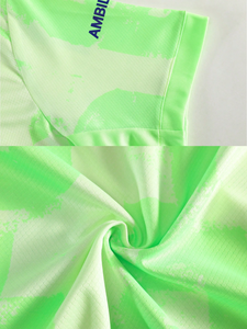 Ensemble de football pour hommes, maillot et short de football vert néon, tenue d'équipe pour l'entraînement et les matchs - Product Image 3