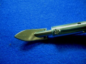 Fer à souder HC0112 avec une grande pointe plate | Outil rotatif électrique à cordon avec lame métallique à tige droite pour une coupe de précision - Product Image 6
