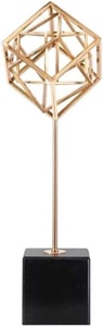 Escultura Metálica Artística JN CRAFTS con Diseño Art Deco, Forma Geométrica para Decoración del Hogar, Mesa de Salón - Product Image 4