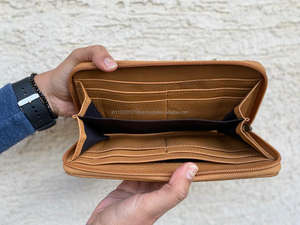 Pochette en cuir à fourrure pour femmes, nouveau Style occidental élégant, pochette en cuir à fermeture éclair - Product Image 6