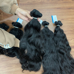 Precio al por mayor Extensiones de cabello crudo 100% Cabello de trama ondulada natural Mejor calidad Mejor precio en Vietnam - Product Image 4