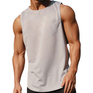 Camisetas de Gimnasio Transpirables de Secado Rápido para Hombre, Personalizadas al por Mayor, con Logotipo Personalizado, Ropa Deportiva Activa, Camisetas de Entrenamiento sin Mangas - Product Image 4