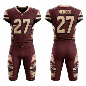 Uniforme de Fútbol Americano de Marca Privada, Personalizado, Venta al Por Mayor, Impresión por Transferencia de Calor, Impresión Completa, Proveedor de Fábrica, Fabricante OEM - Product Image 1