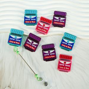 Portacredencial <span class=keywords><strong>de</strong></span> Acrílico Personalizado para Técnicos <span class=keywords><strong>de</strong></span> <span class=keywords><strong>Farmacia</strong></span> Médica, con Parte Trasera Plana para Portacredenciales, Brillante, Retráctil, Accesorios para Enfermeras, Dije DIY - Product Image 1