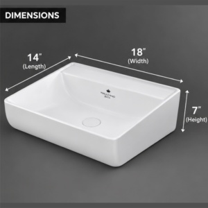 Lavabo de Cerámica Moderno para Baño, Lavabo de Pared con Grifo de un Solo Orificio, Artículos Sanitarios de Cerámica Blanca para Baño - Product Image 5