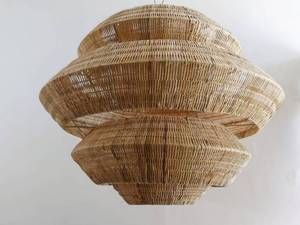 Natural Handmade Rattan Lampshade Eco-Friendly Luxury Customizable Modern Ceiling Light Shade Durable Lightweight Sustainable - Product Image 6