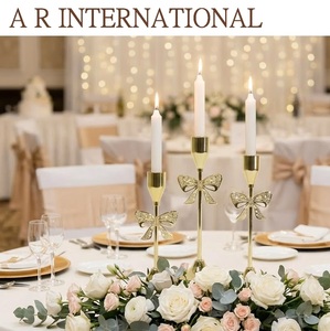 Juego de 2 Portavelas Vintage con Forma de Lazo, Hierro Forjado, Elegantes y Ecológicos para Bodas y San Valentín - Product Image 5