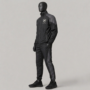 Ensemble de survêtement léger pour homme, coupe-vent, éco-responsable, athlétique, respirant, confortable, coupe régulière, haute performance - Product Image 4