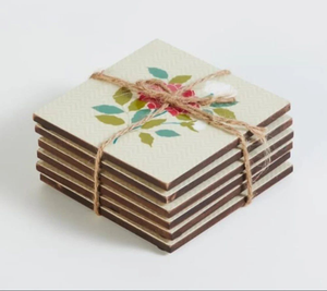 FAIZA CRAFT FC-1606 Juego de Posavasos de Resina Esmaltada con Diseño Floral Pintado a Mano en 3D, Estilo Romántico, Coleccionable - Product Image 6