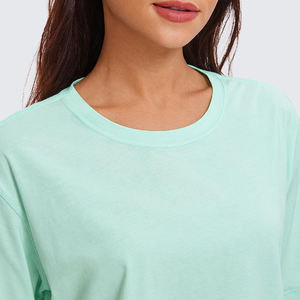 T-shirt court pour femmes, couleur unie, ouverture sur le devant, t-shirt de sport, t-shirt décontracté streetwear, respirant, t-shirts courts pour femmes - Product Image 2