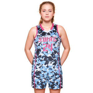 Uniformes de Baloncesto Personalizados para Mujer, Uniformes de Baloncesto Profesionales Transpirables de Secado Rápido para Entrenamiento en Equipo, Deportivos de Alta Elasticidad - Product Image 1