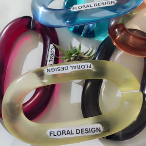 Chaîne en résine sur mesure de haute qualité pour décoration murale, maillons de chaîne en résine colorés pour décoration murale suspendue. - Product Image 5