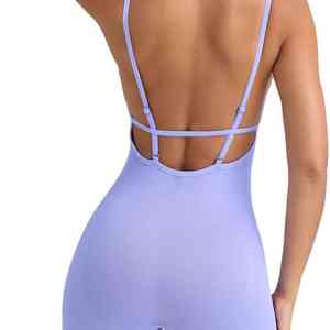 ชุดบอดี้สูทแบบรัดรูปสำหรับผู้หญิง ยี่ห้อ Solid International แบบผูกเชือกที่ไหล่ ติดกระดุมเป้า ระบายอากาศได้ดี ผลิตจากโพลีเอสเตอร์ 100% ช่วยกระชับสัดส่วน - Product Image 3