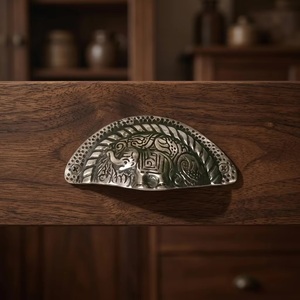 Poignée de tiroir en fonte au design éléphant industriel traditionnel pour commode, armoire, salon et décoration de meubles de salle à manger - Product Image 5