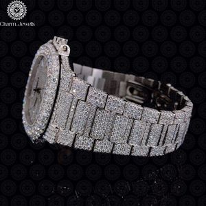 Montre de luxe Charm_Jewells en acier inoxydable, boîtier 40 mm, mouvement mécanique analogique, bracelet tendance pour homme, cadran en verre, boîtier carré, à poussoir - Product Image 3
