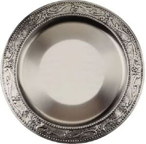 จานเสิร์ฟอาหารสำหรับพนักงานเสิร์ฟ จานสแตนเลสอเนกประสงค์ จานโลหะสำหรับจัดแสดง - Product Image 3