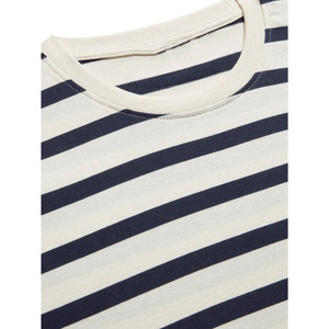 เสื้อเชิ้ตแขนยาวลายทางผ้าฝ้ายสำหรับผู้ชาย คอปกกะลาสี สวมใส่สบายๆ ในฤดูใบไม้ผลิ ระบายอากาศได้ดี ผ้าป๊อปลินถัก - Product Image 3