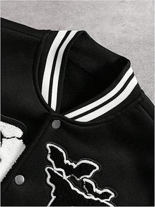 Veste d'hiver confortable pour homme, style Letterman, col montant, logo frontal, coupe-vent, haute qualité, écologique, séchage rapide, respirante - Product Image 6