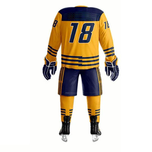 Uniforme de hockey sur glace en tissu microfibre de qualité supérieure, séchage rapide, confortable, vêtements de sport professionnels, maillot de hockey sur glace, sublimation personnalisée - Product Image 3